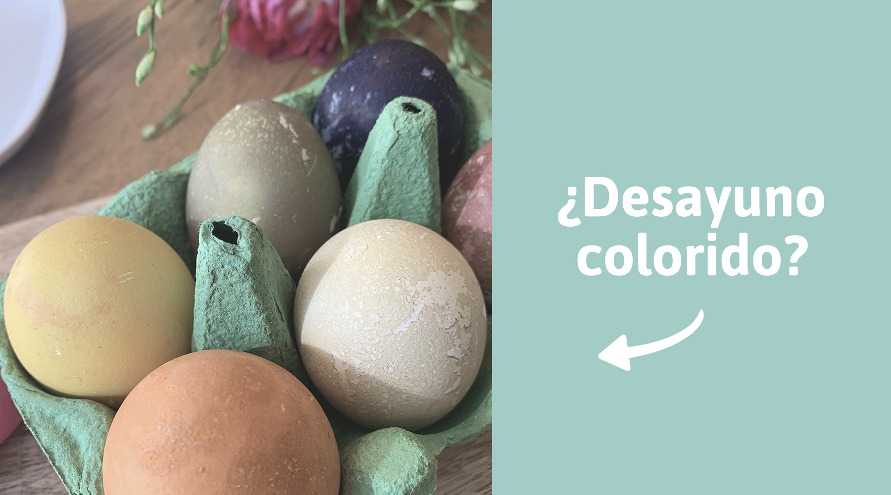 Para colorear huevos de forma natural: