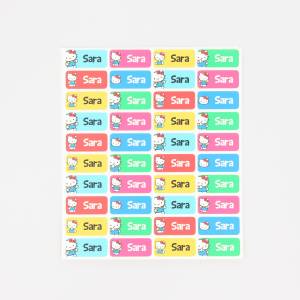 Coloridas etiquetas de Hello Kitty
