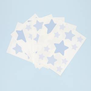 Adhesivo para paredes con forma de estrella azules