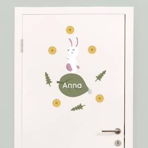 Adhesivos para puertas con conejo